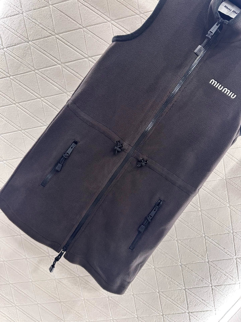 25fw Polar fleece vest skirt