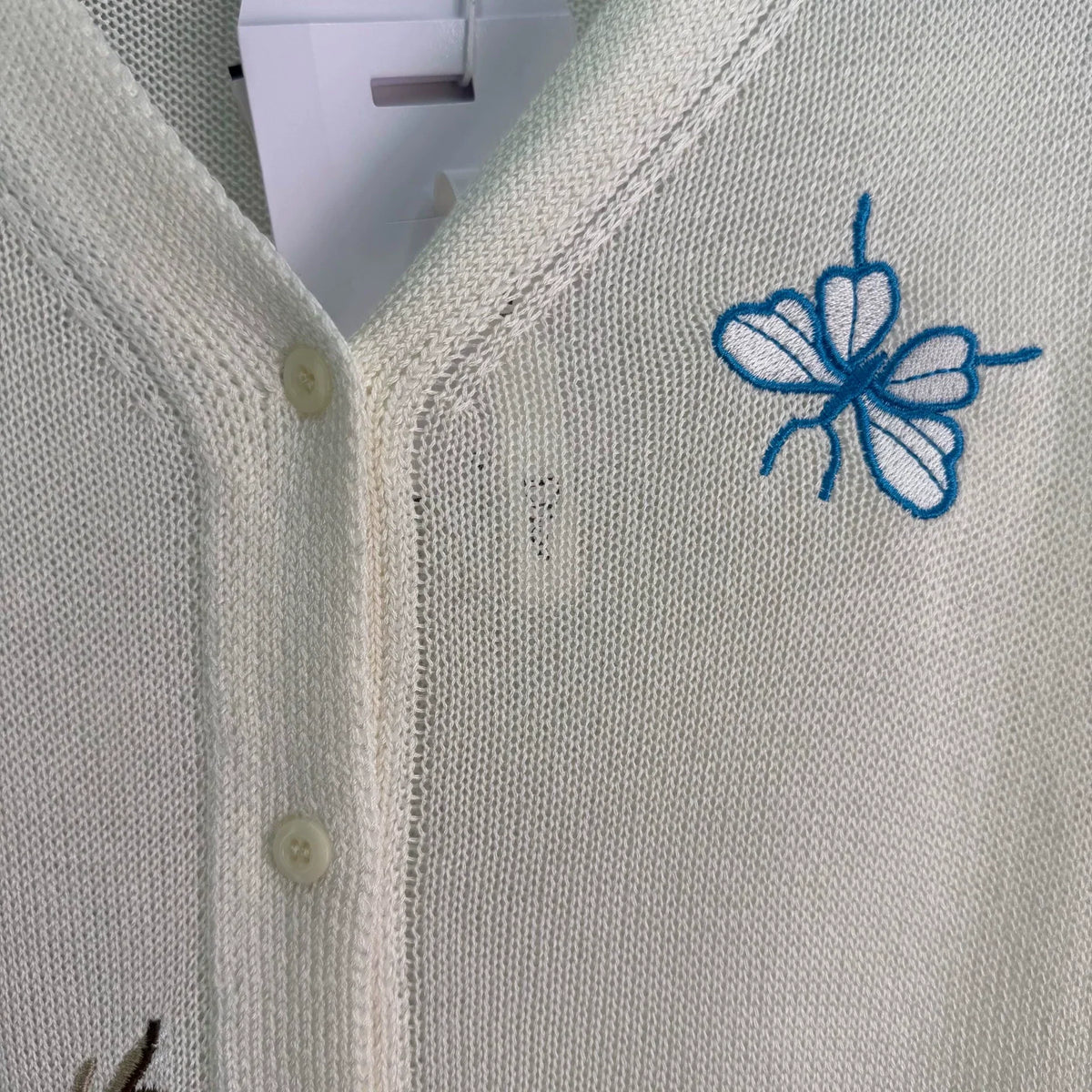 26ss New Embroidered Knit Cardigan