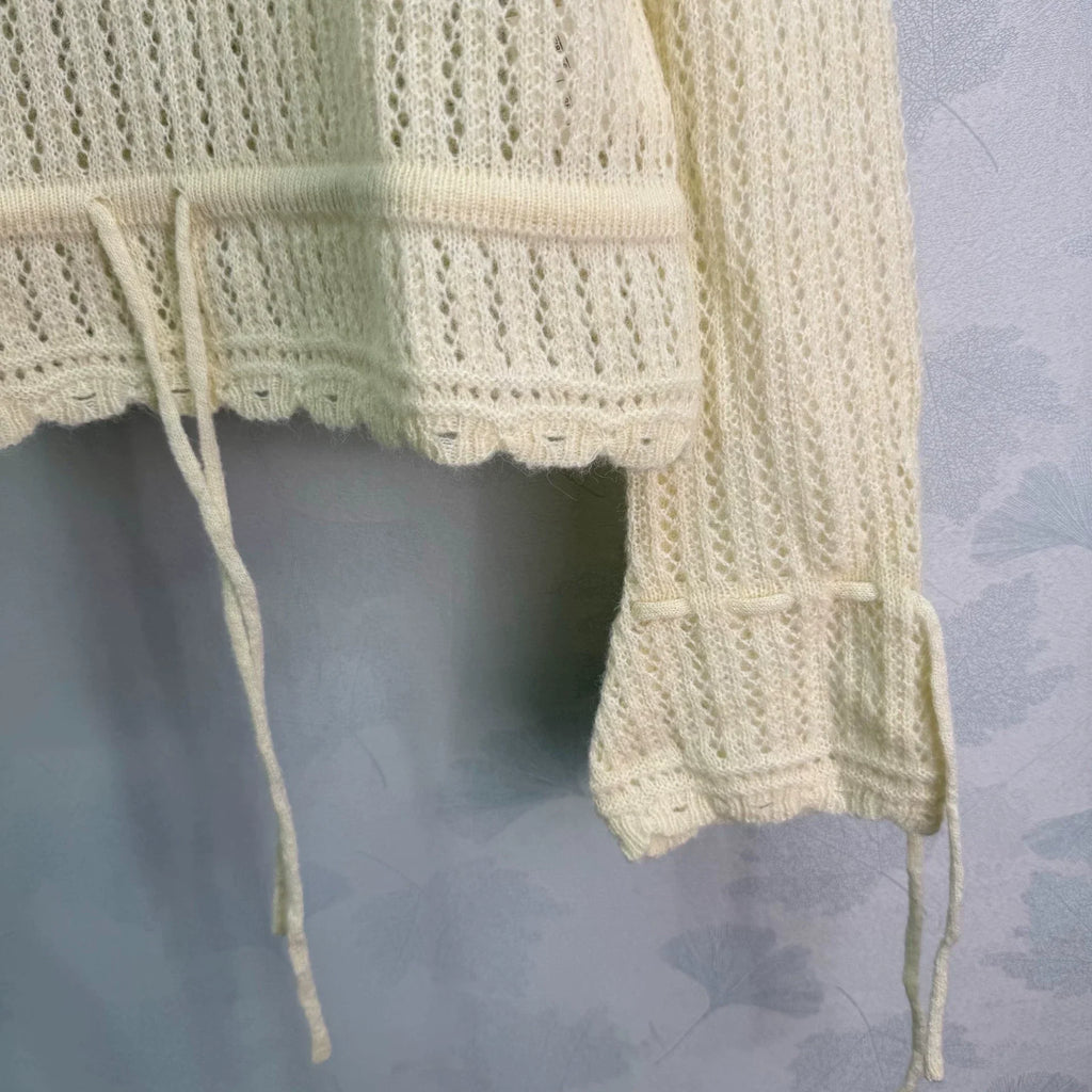 26 Early Autumn New Doll Collar Long-Sleeve Knit Sweater