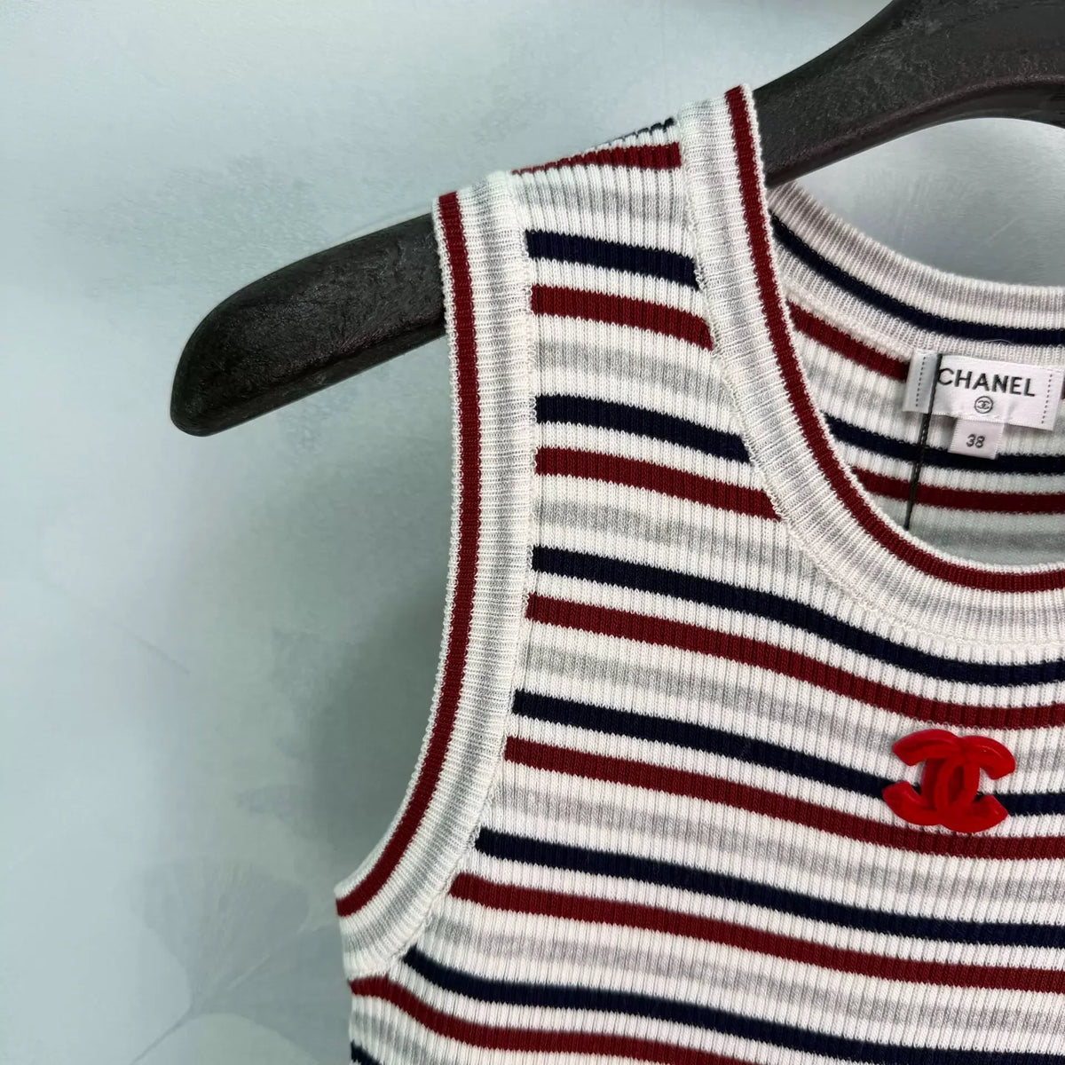 26SS New Striped Knit Vest