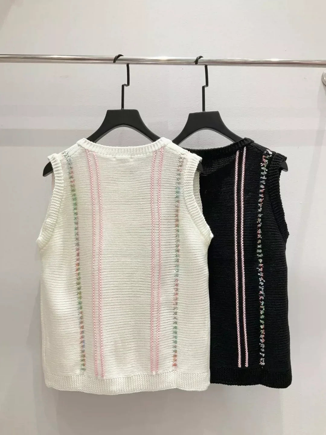 25fw Rainbow Knitted Tank Top