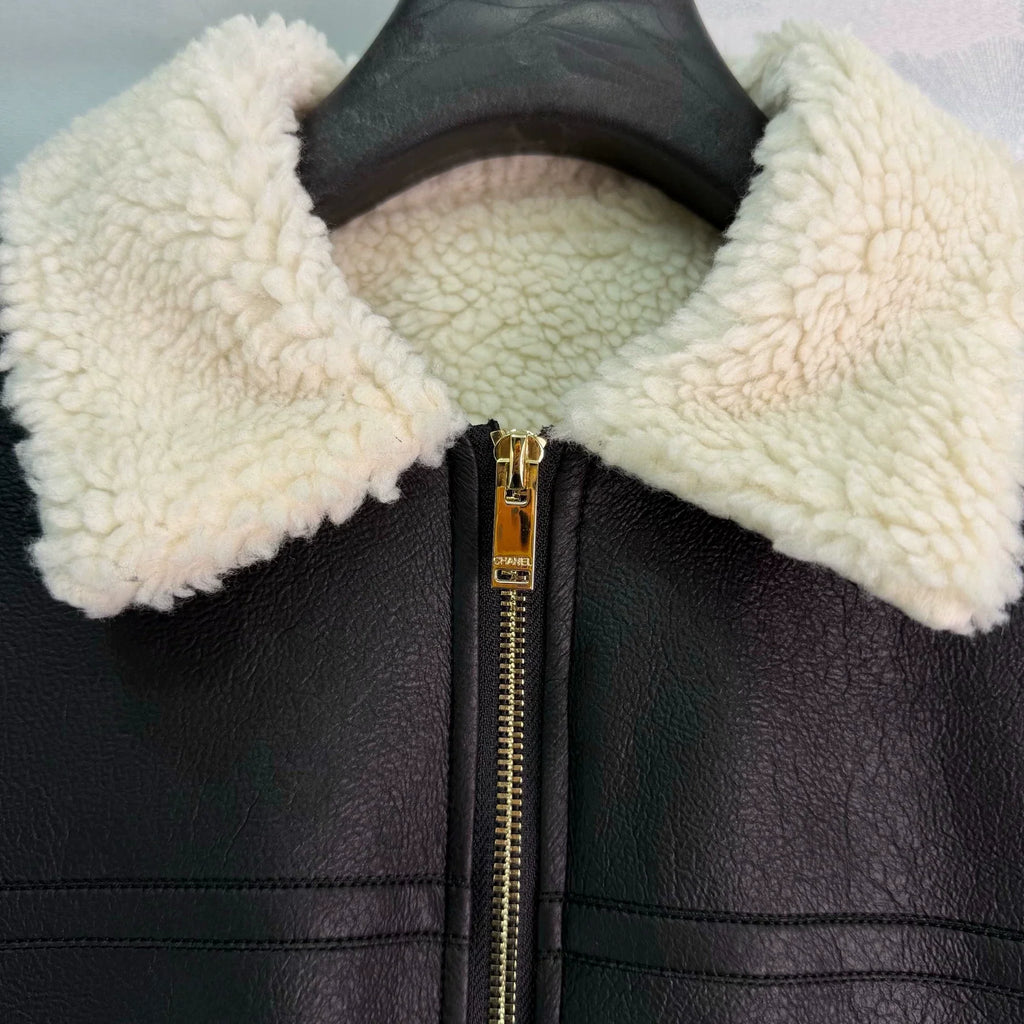 26 New Lamb Wool Leather Jacket