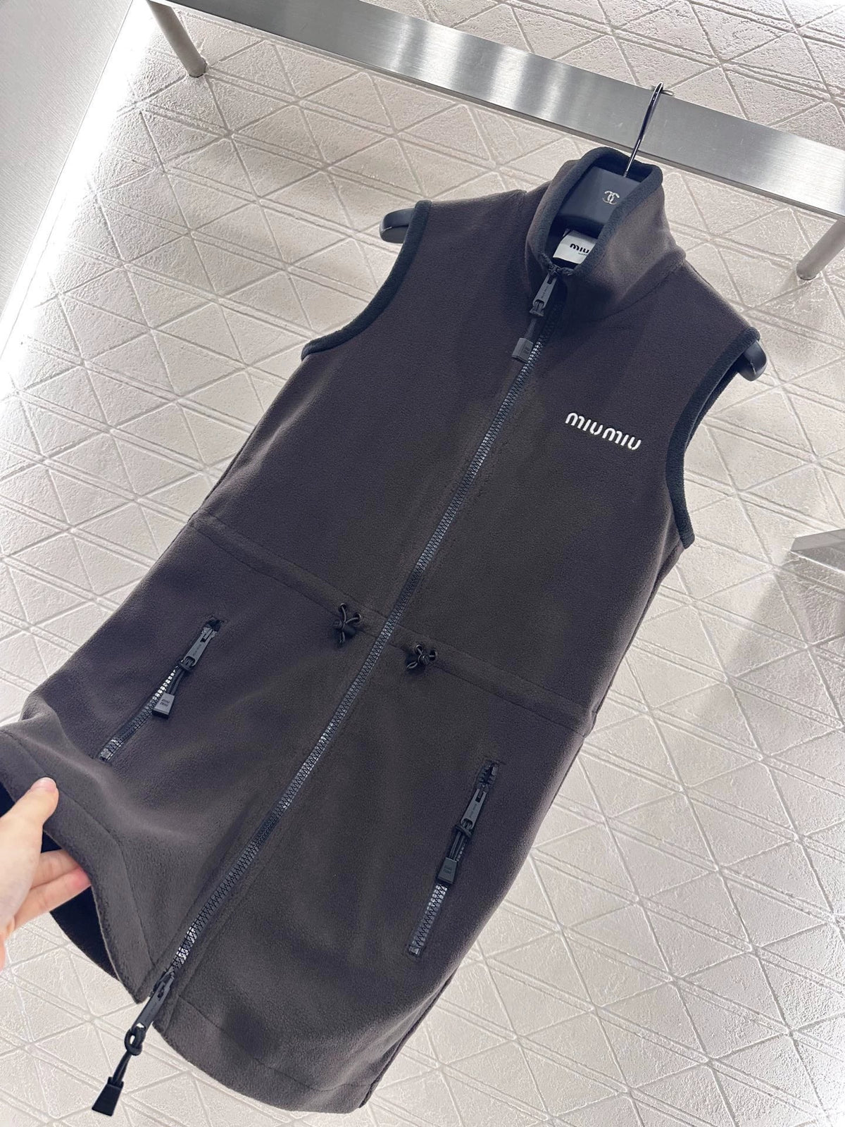 25fw Polar fleece vest skirt
