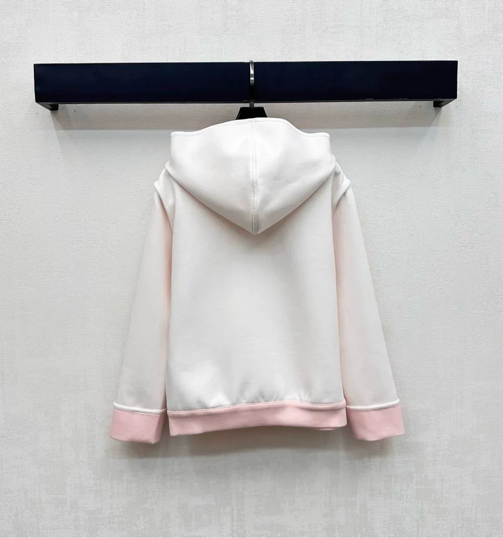 26New Season Hooded Jacquard Jacket & Trousers Set
