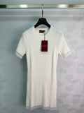 26SS White Knit Dress