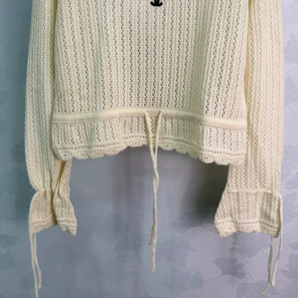 26 Early Autumn New Doll Collar Long-Sleeve Knit Sweater