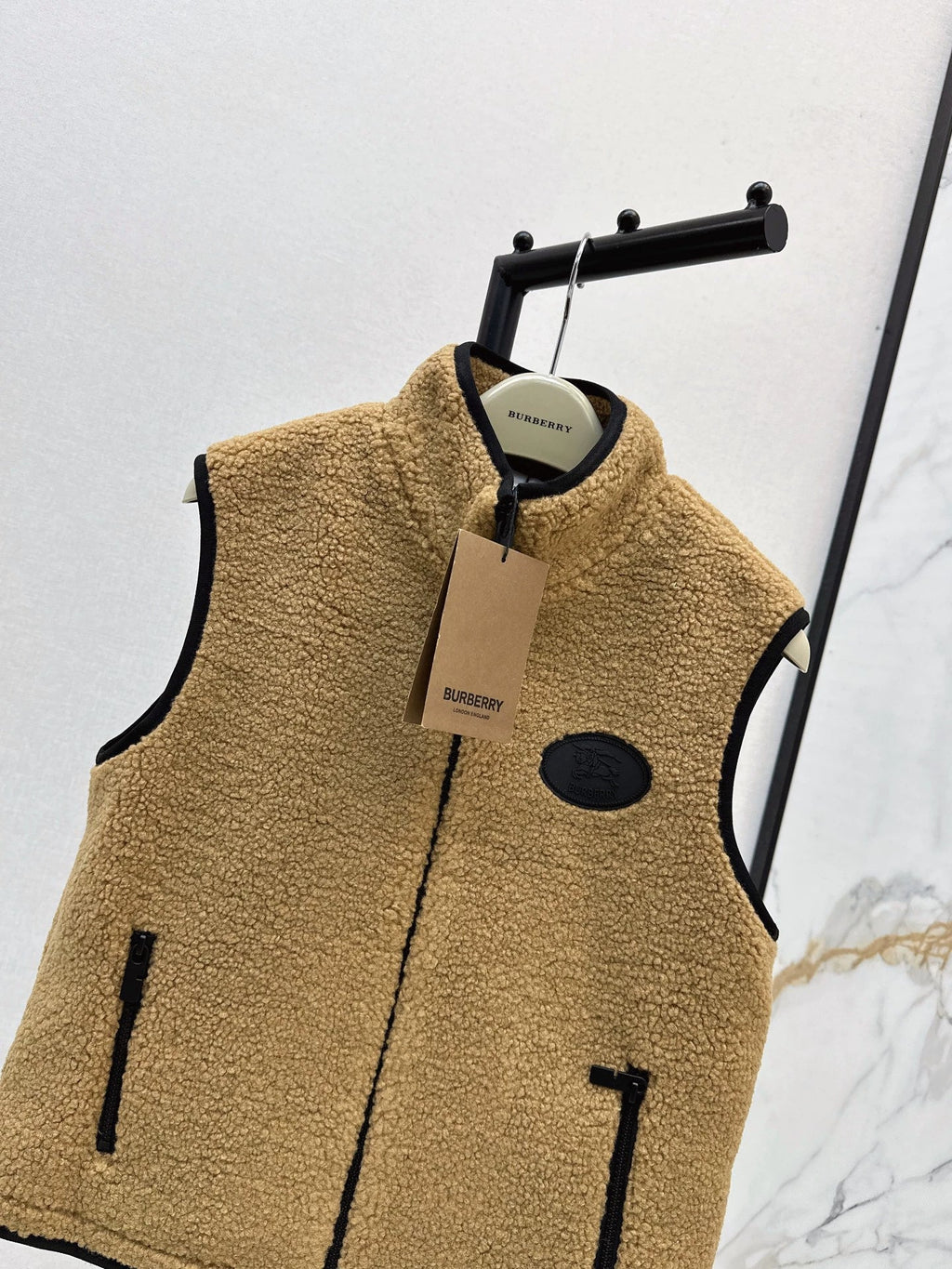 25fw Polar fleece stand collar vest