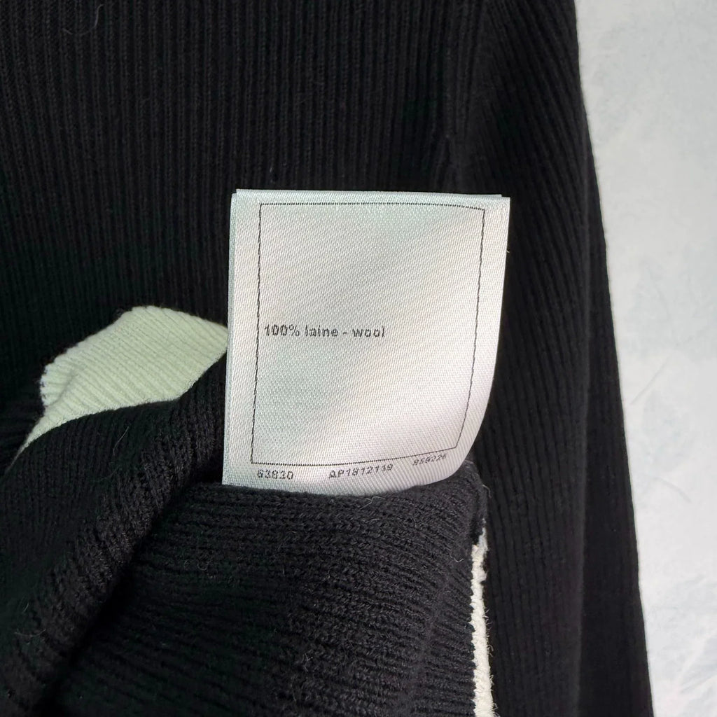 26 Early Autumn New Classic Black and White Contrast Knit Sweater