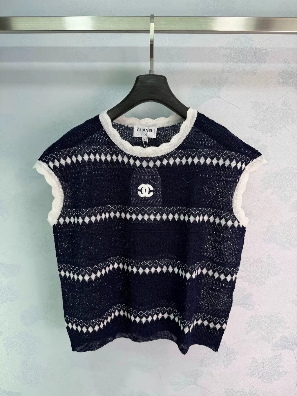 26SS New Striped Knit Vest