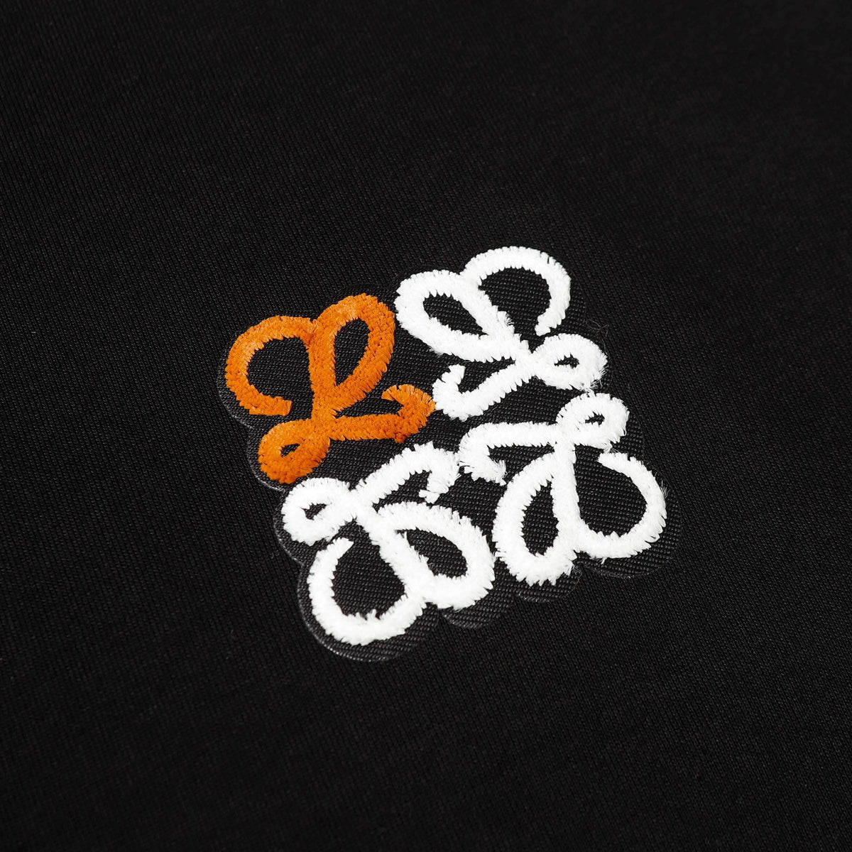 Brown Black Embroidered Polo
