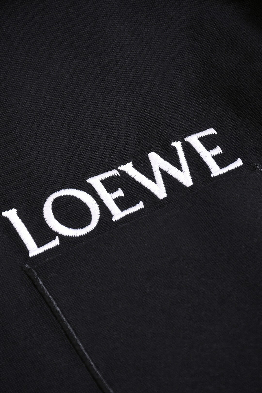 Letter Embroidery Pocket T-Shirt