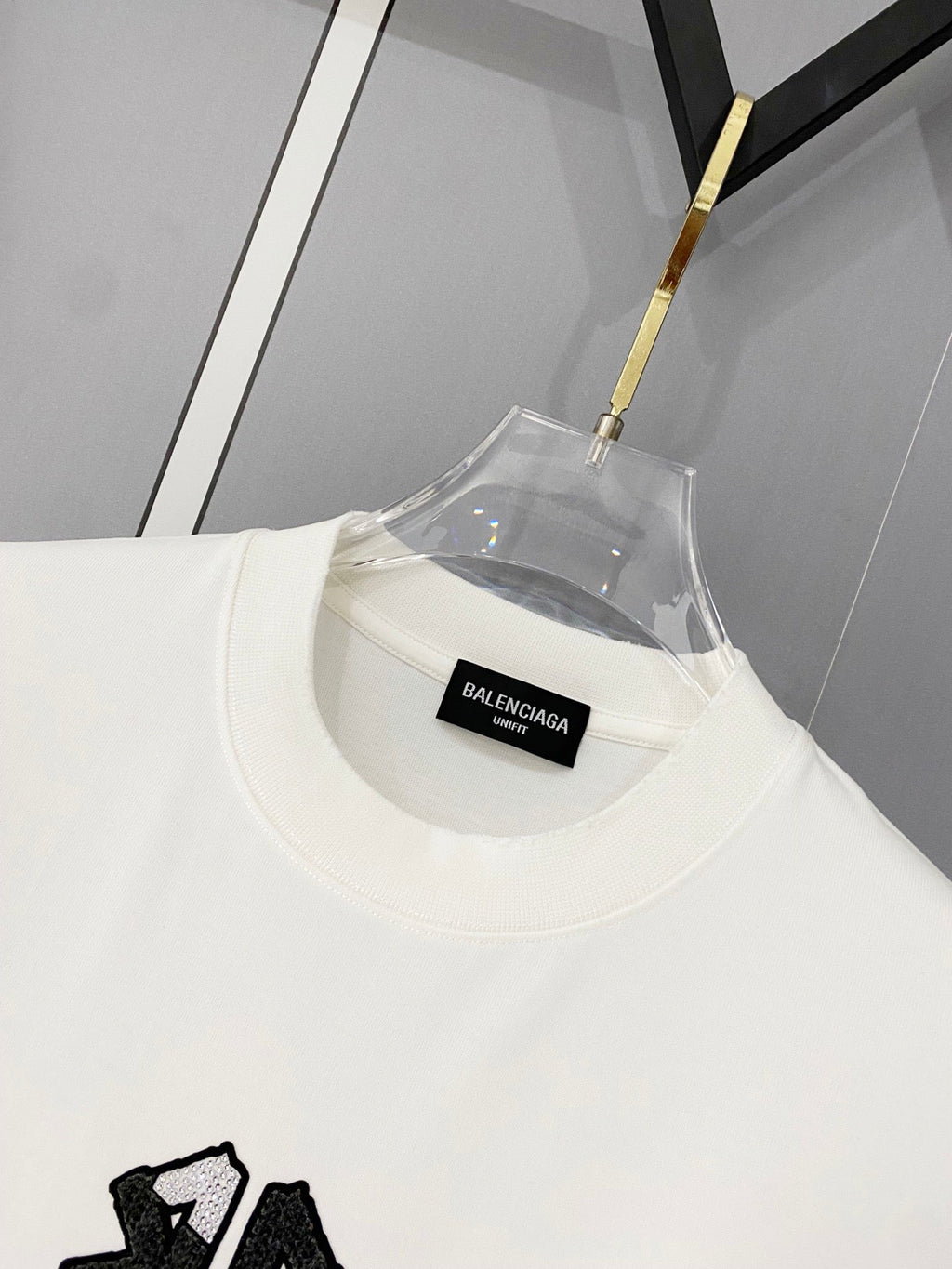 Classic letter printed pure cotton T-shirt -015