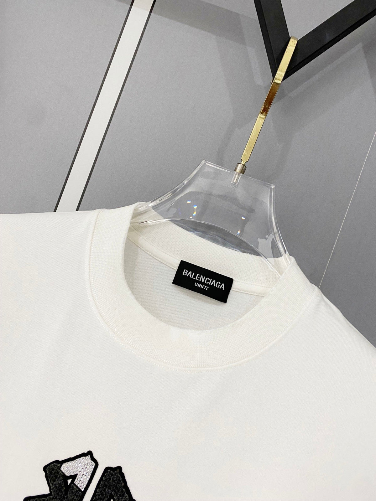 Classic letter printed pure cotton T-shirt -015