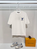 Heavy Industry Layered Embroidered Letter T-shirt