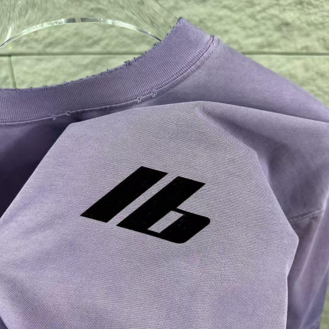 New letter flocking T-shirt
