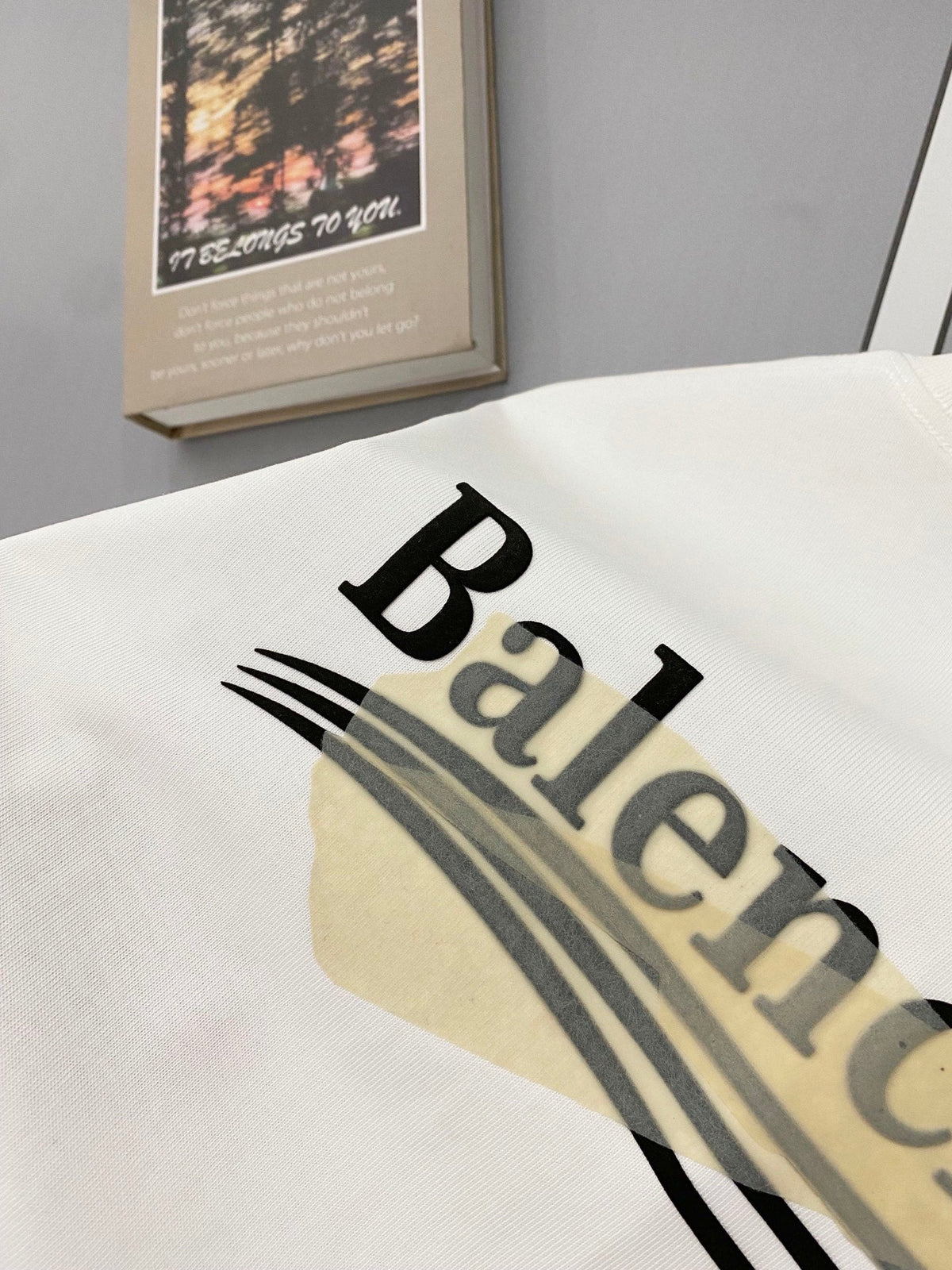 Classic letter printed pure cotton T-shirt -5