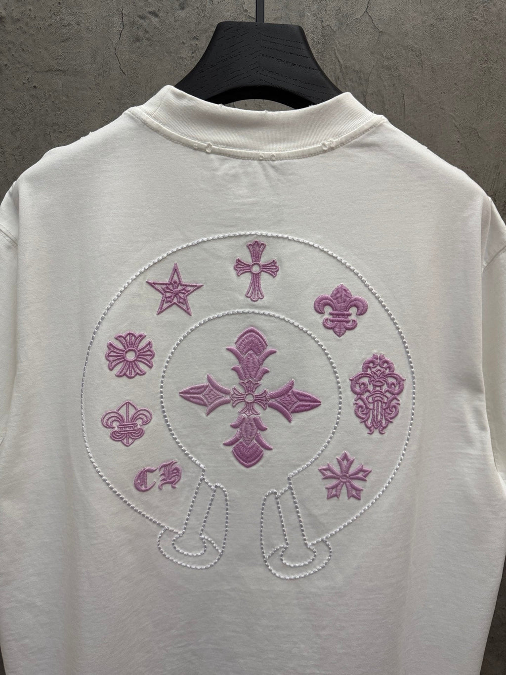 3D Embroidery UV Color Changing Short Sleeve