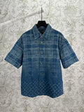 New denim short sleeved shirt