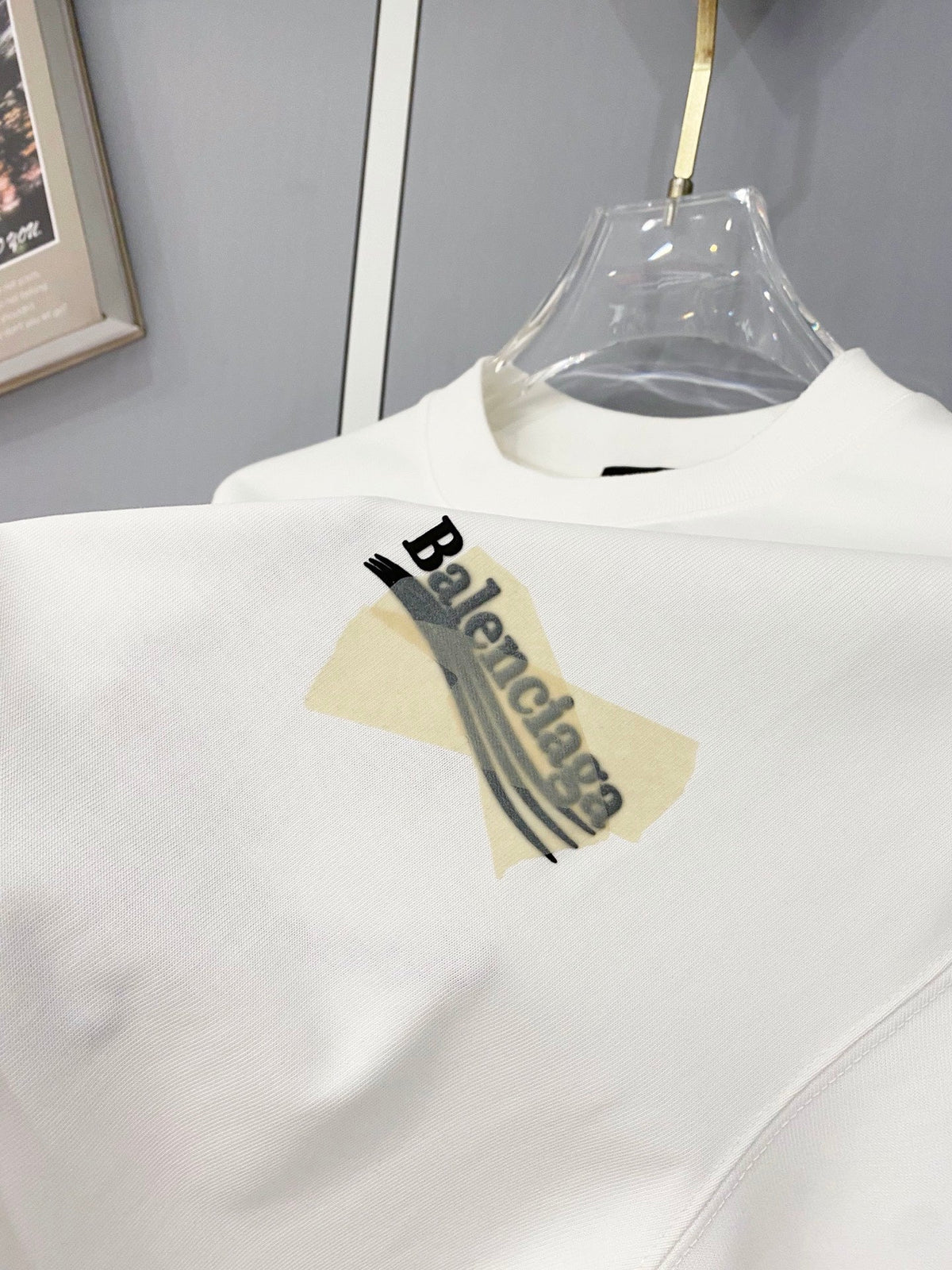 Classic letter printed pure cotton T-shirt -5