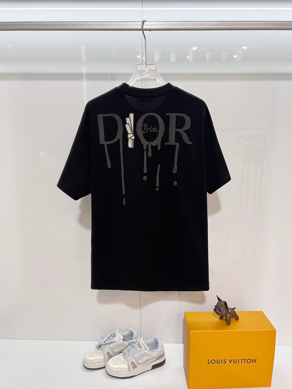 New snow velvet embroidered logo short sleeved shirt
