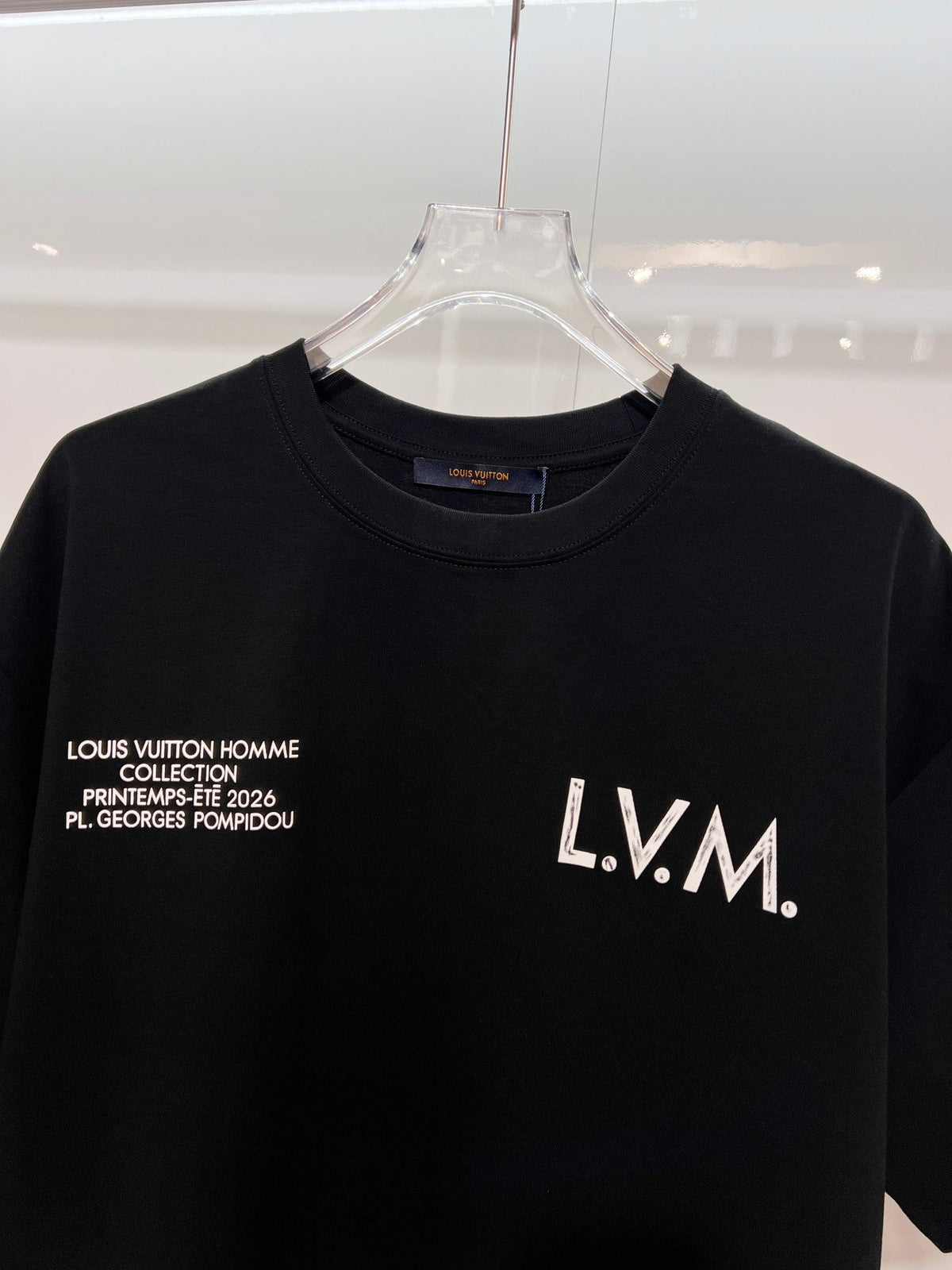 New front and rear blurred letter short sleeves
