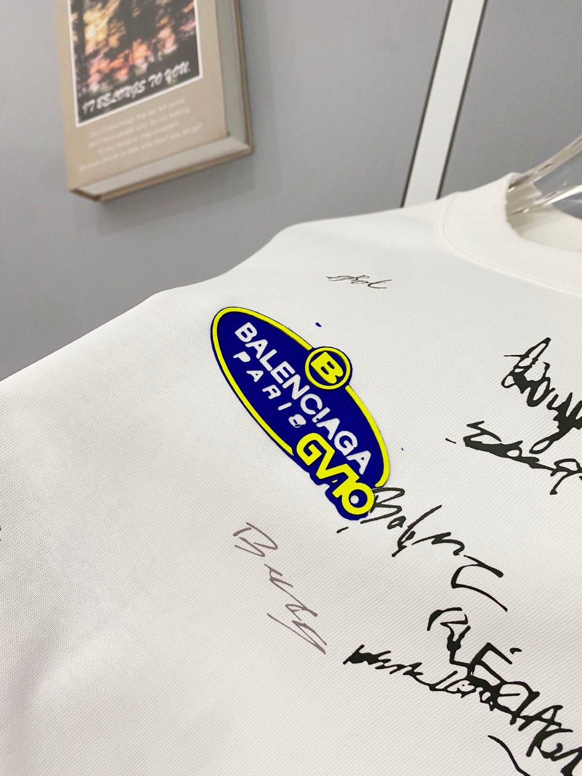 Classic letter printed pure cotton T-shirt -9