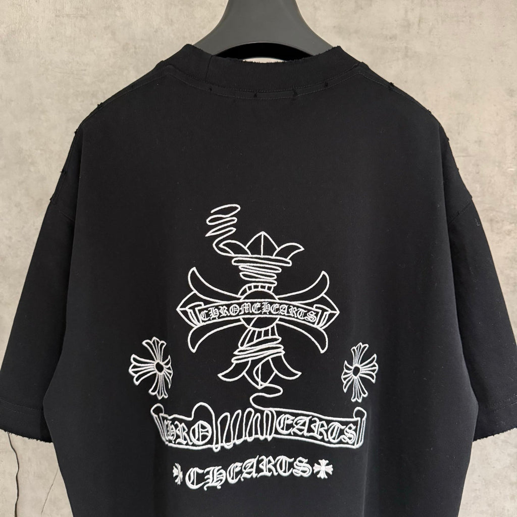 New Patchwork Embroidered Half Sleeve T-shirt