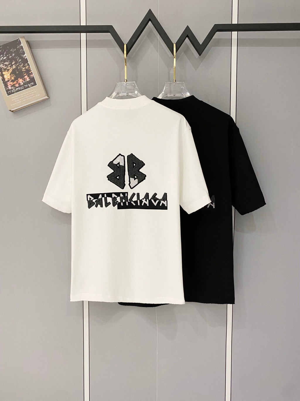 Classic letter printed pure cotton T-shirt -015