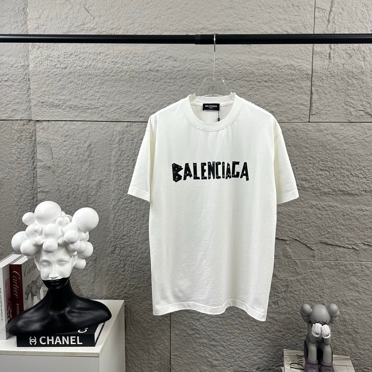 Hot stamping+hot drilling process pure cotton fabric short sleeved T-shirt for both men and women