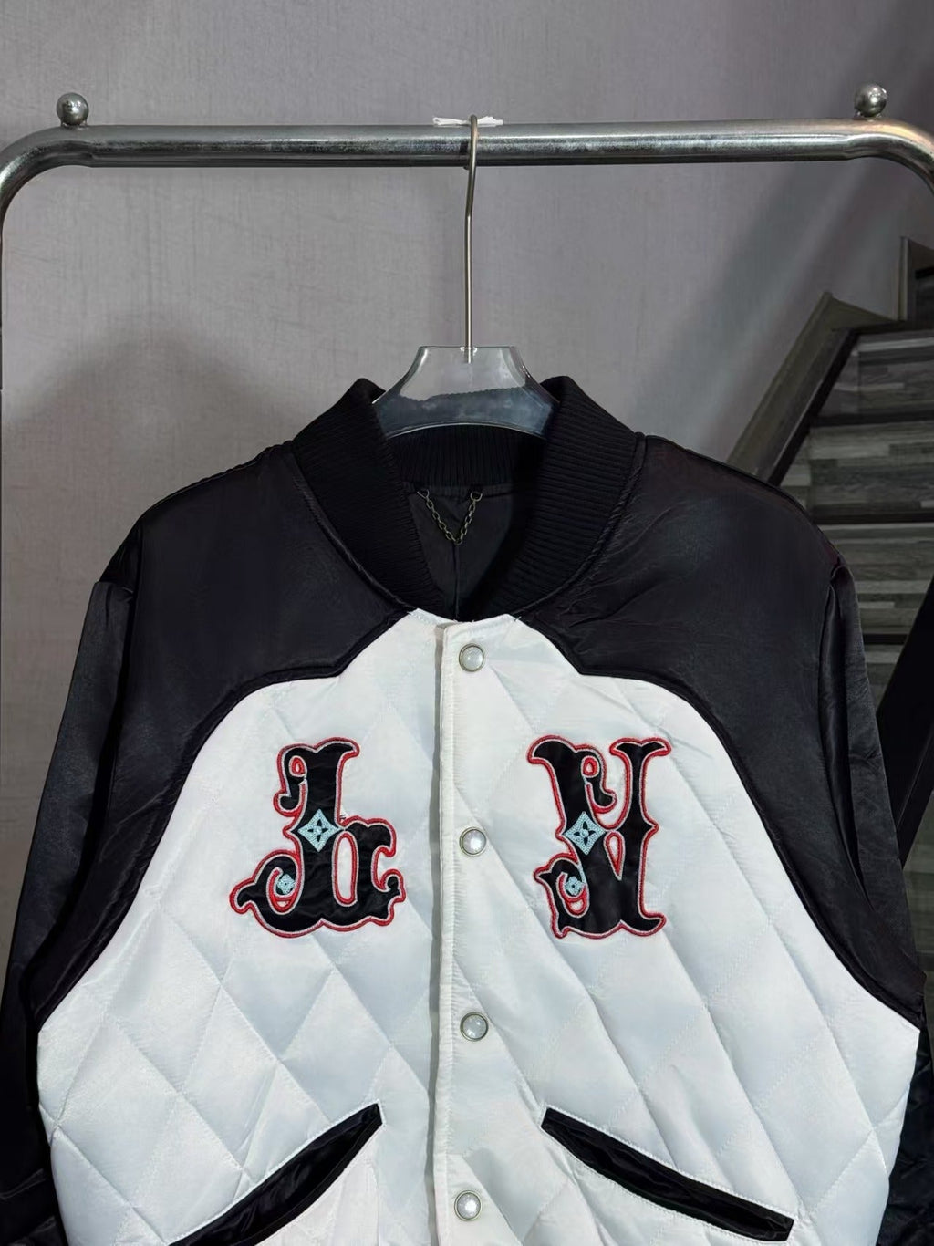 Smiling hooded zipper jacket