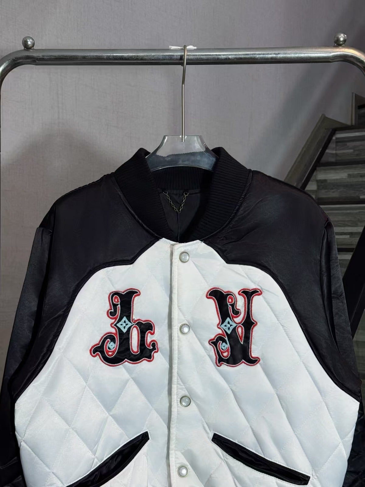 Smiling hooded zipper jacket