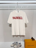 Wear and tear double-B printed letter round neck T-shirt