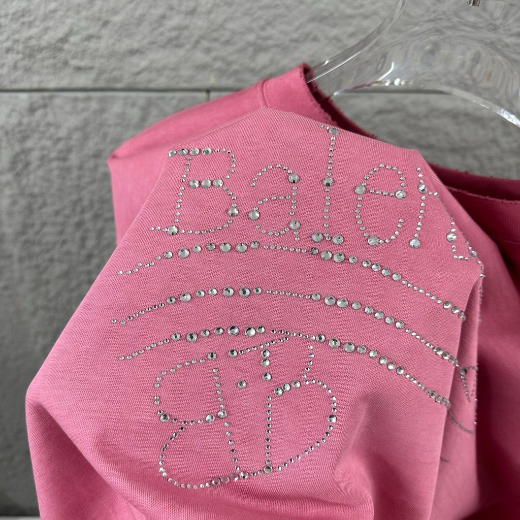 Wear and tear washed short sleeved T-shirt with distressed holes for both men and women