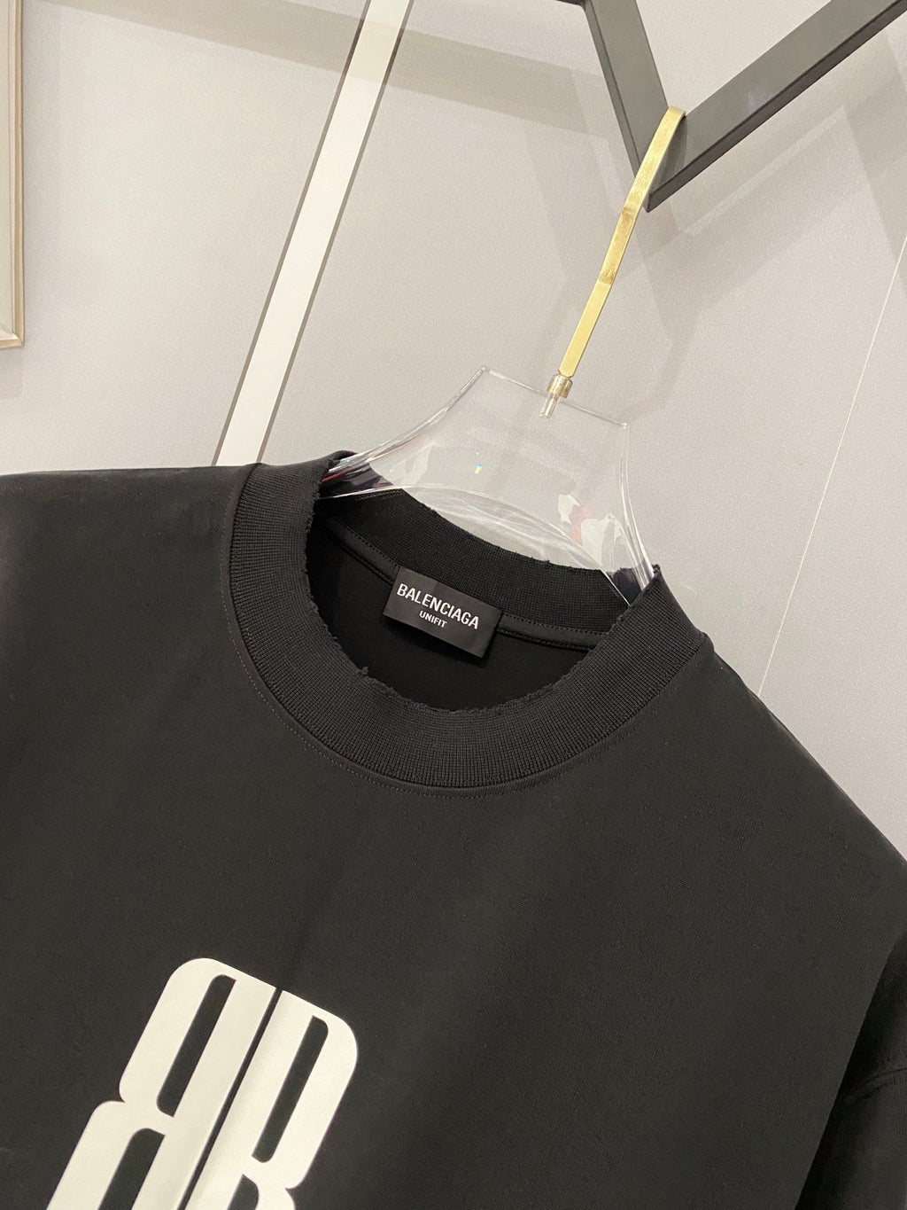 Classic letter printed pure cotton T-shirt -3