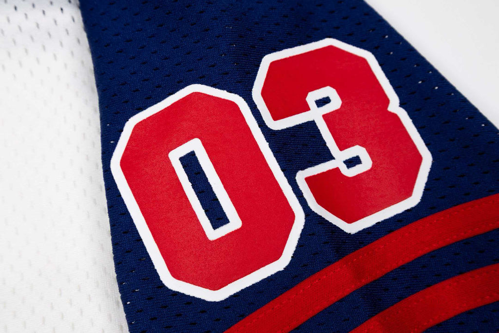 Tri color mesh jersey