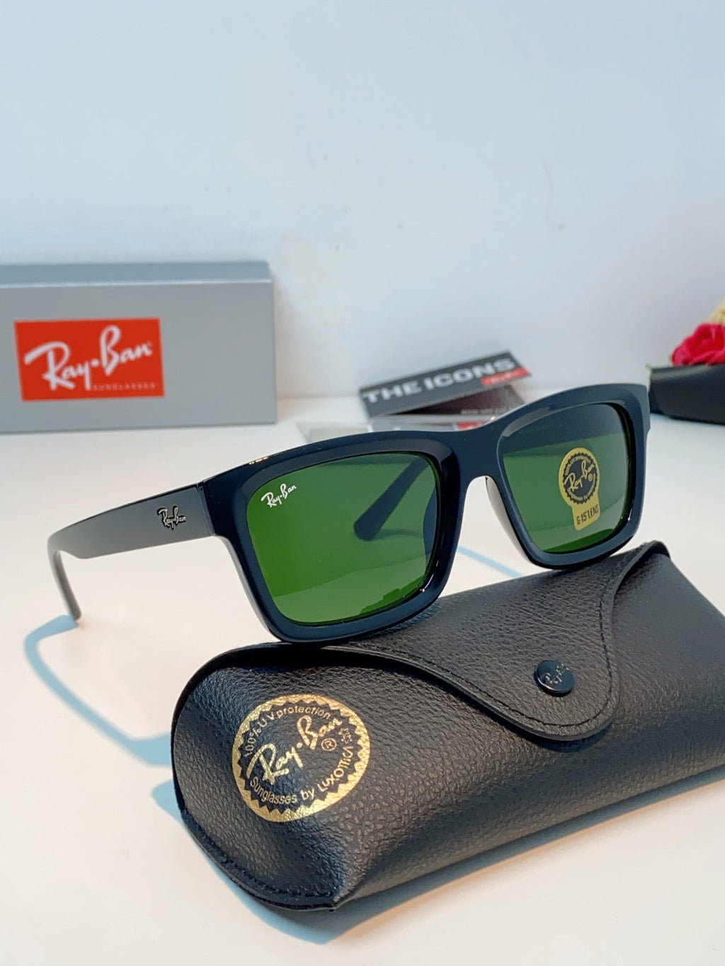 High quality tempered glass sunglasses for men