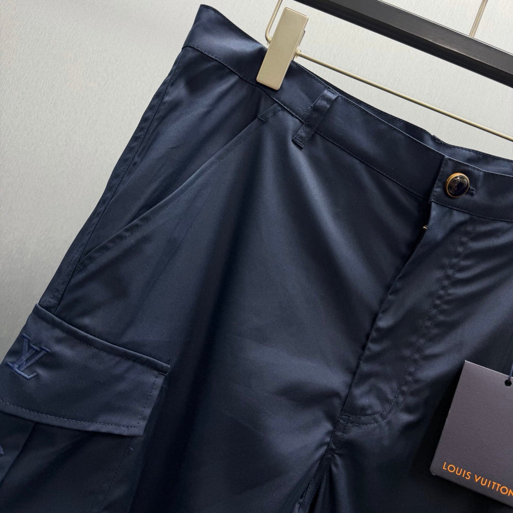 Old flower three-dimensional pocket workwear shorts