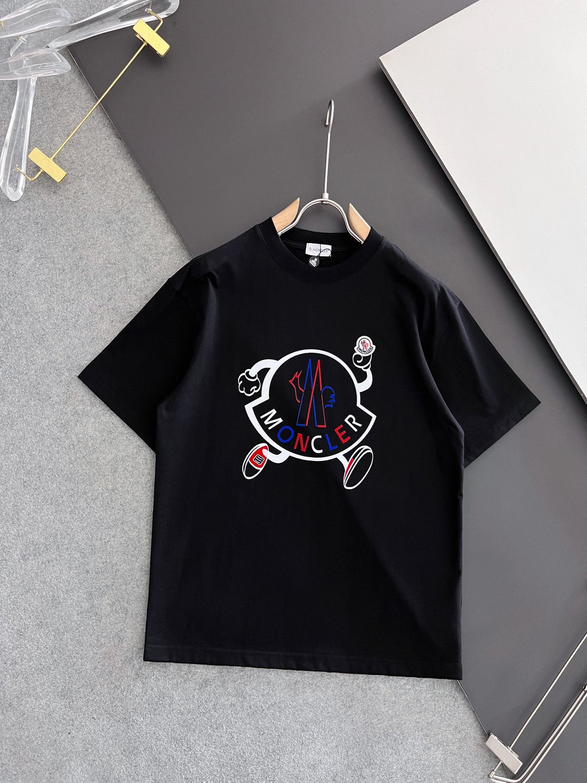 New round neck high-end pure cotton short sleeved T-shirt
