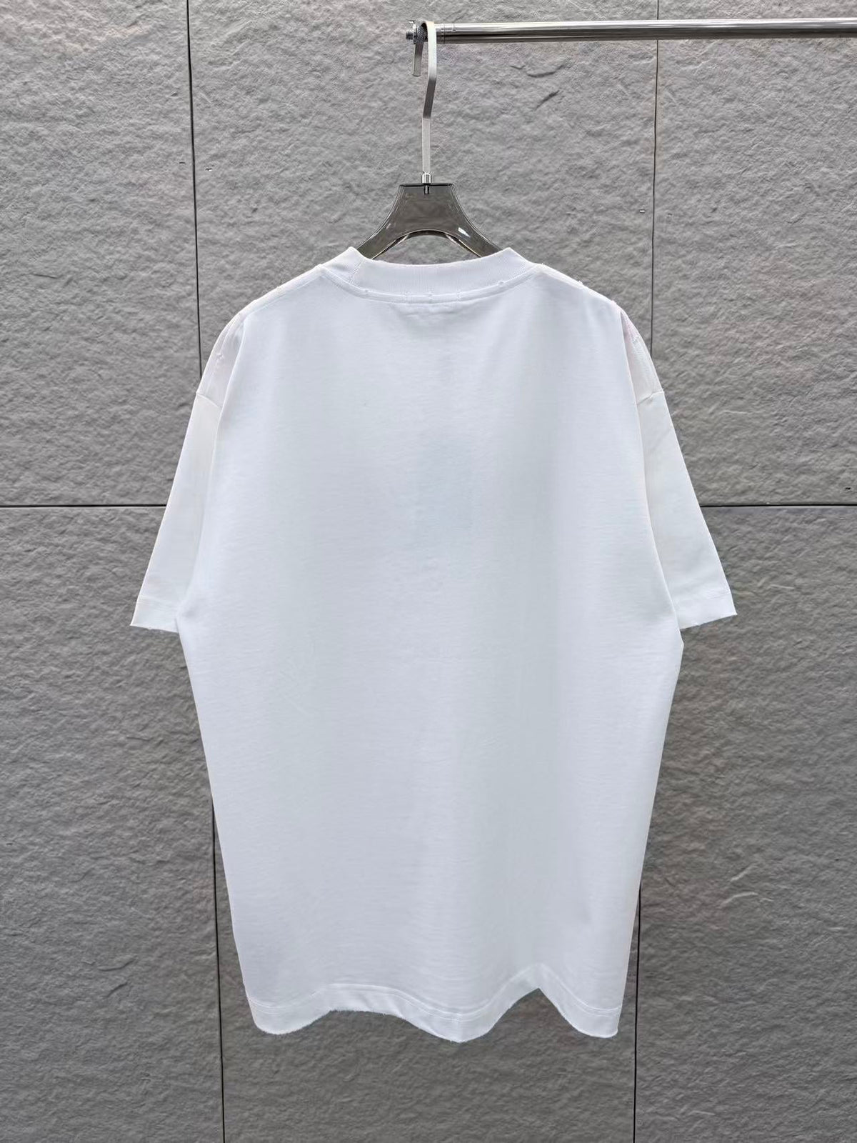 3D foam hand-painted ink splashed round neck short sleeved t-shirt