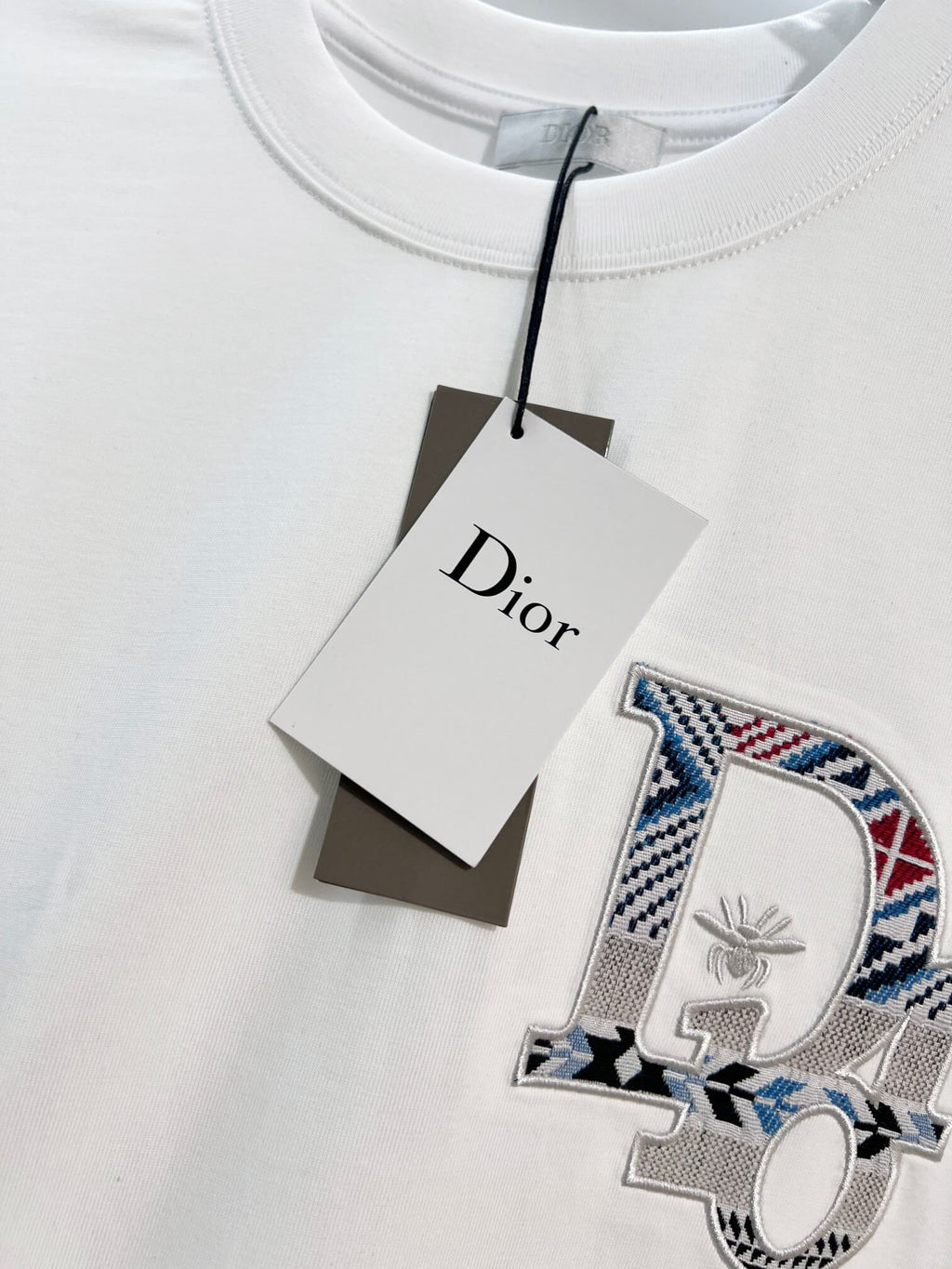 Bee Embroidered Colorblock T-Shirt