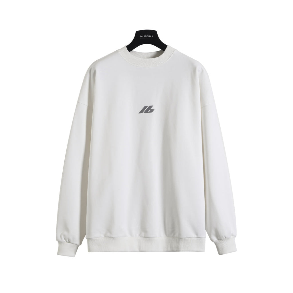 Laser reflective round neck sweatshirt