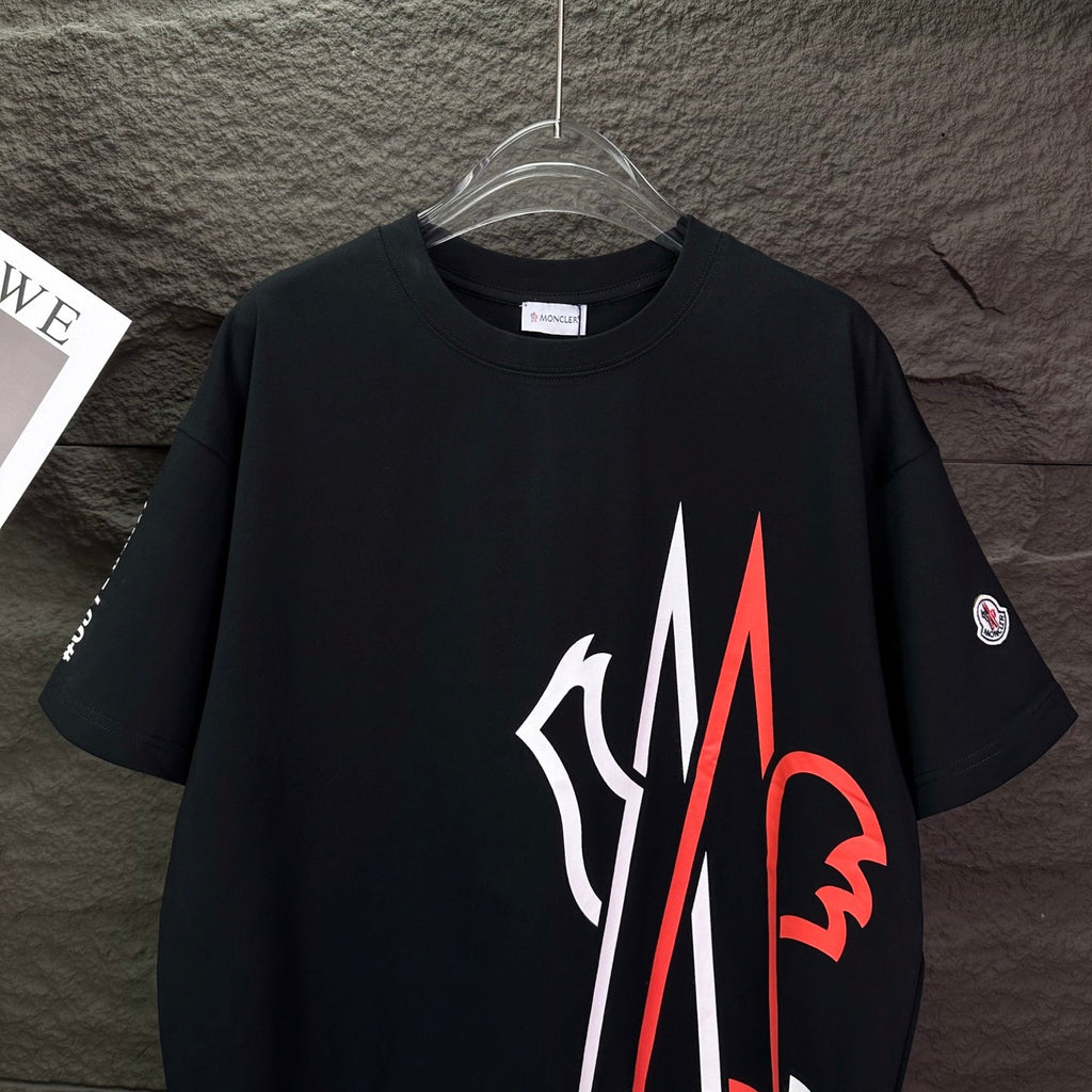 New large letter printed logo couple's short sleeved T-shirt