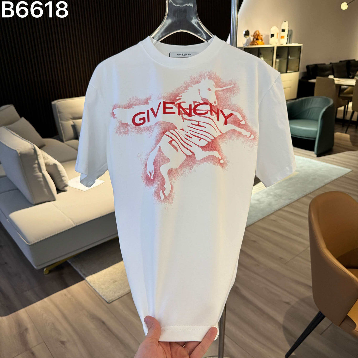 26ss new embroidered letter short sleeved shirt