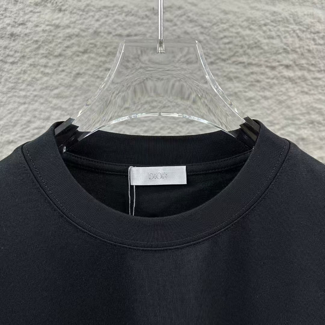 New letter simple embroidered T-shirt