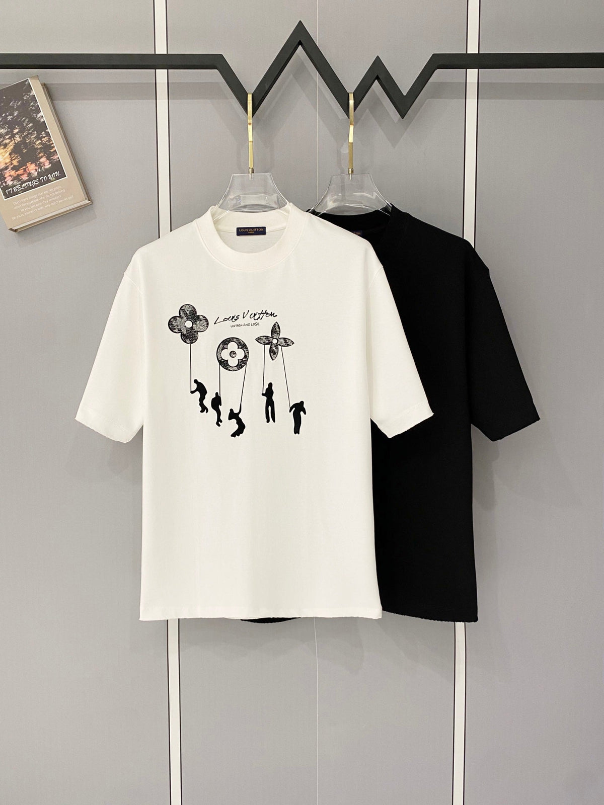 Classic letter printed pure cotton T-shirt -014