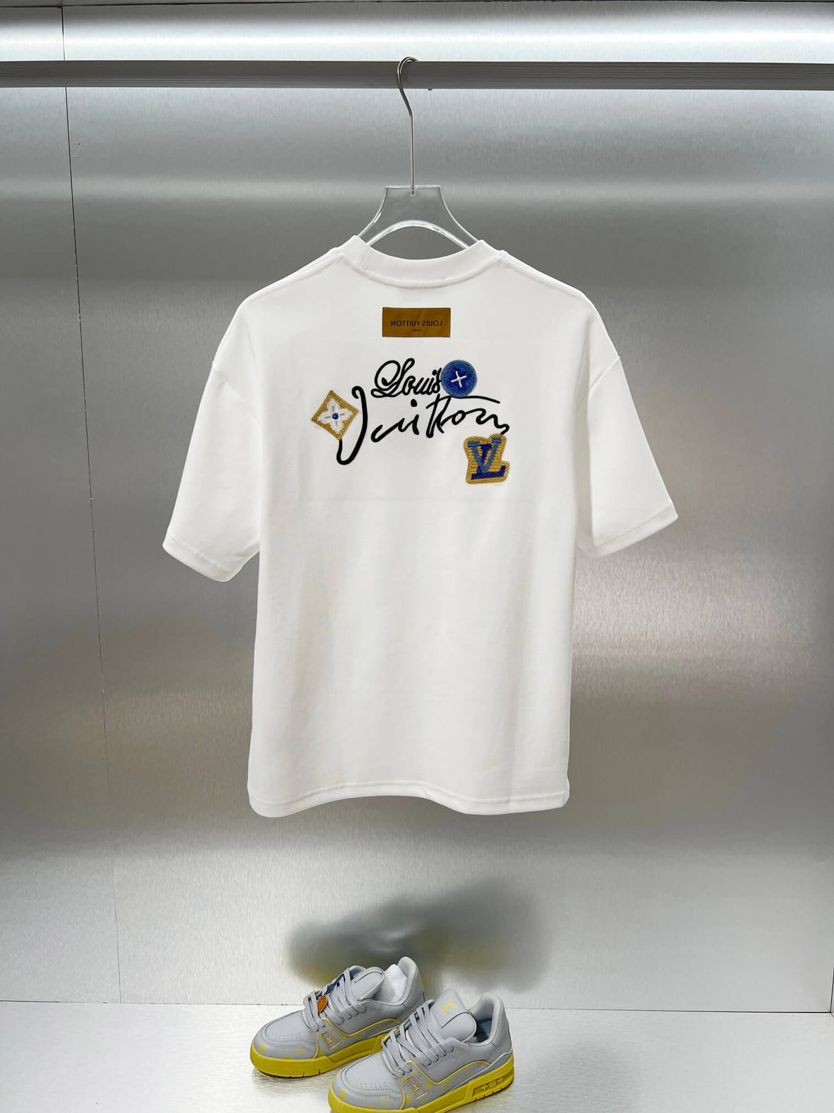 Handwritten Signature Badge T Shirt