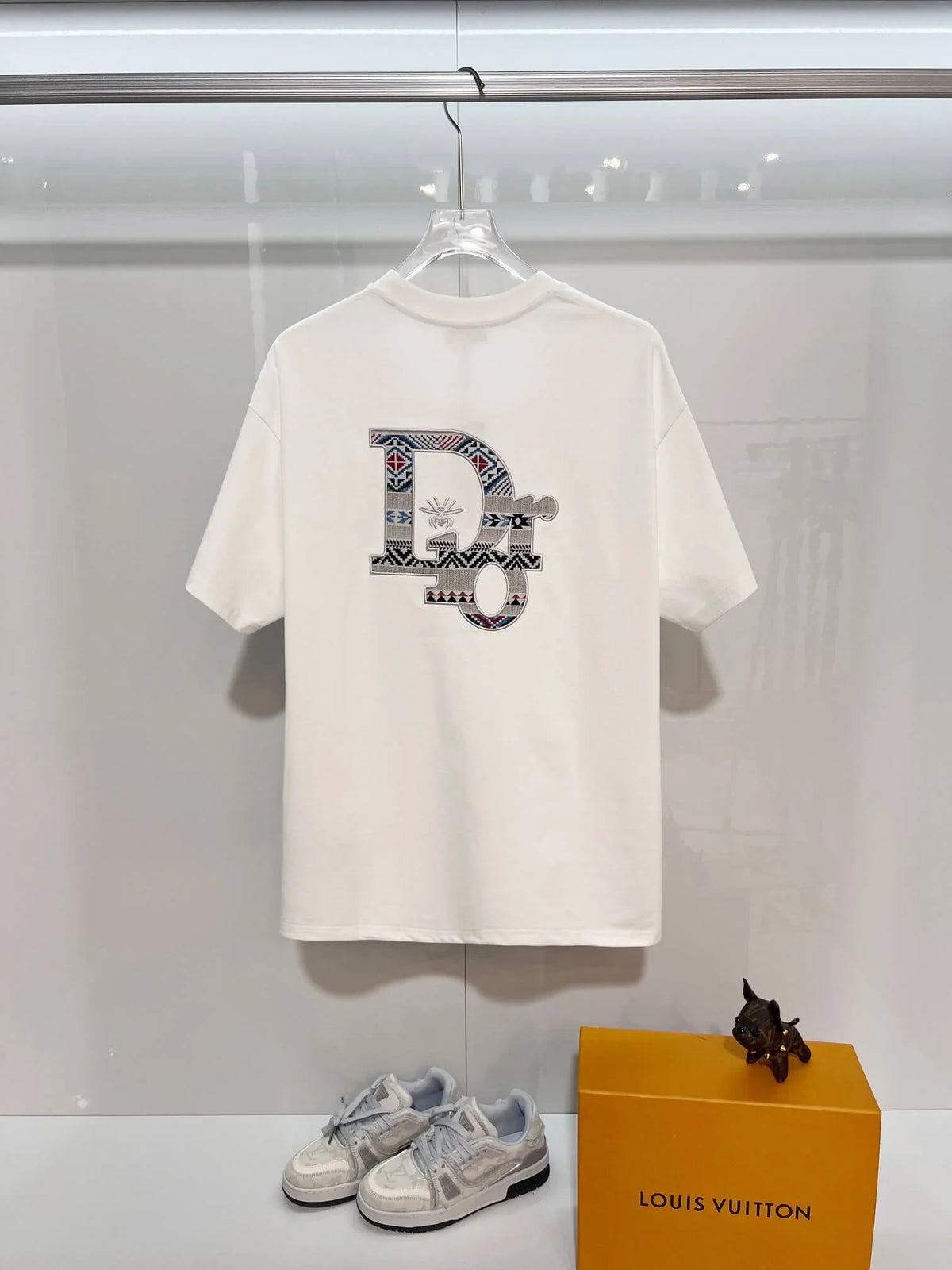Bee Embroidered Colorblock T-Shirt