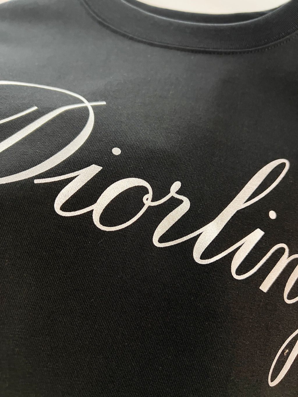 New silver letter short shirt