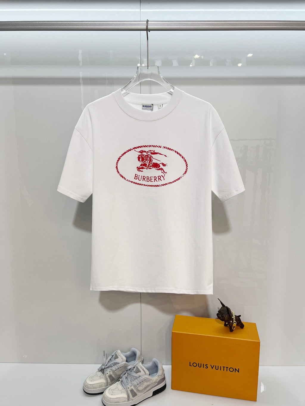 New digital printed red T-shirt