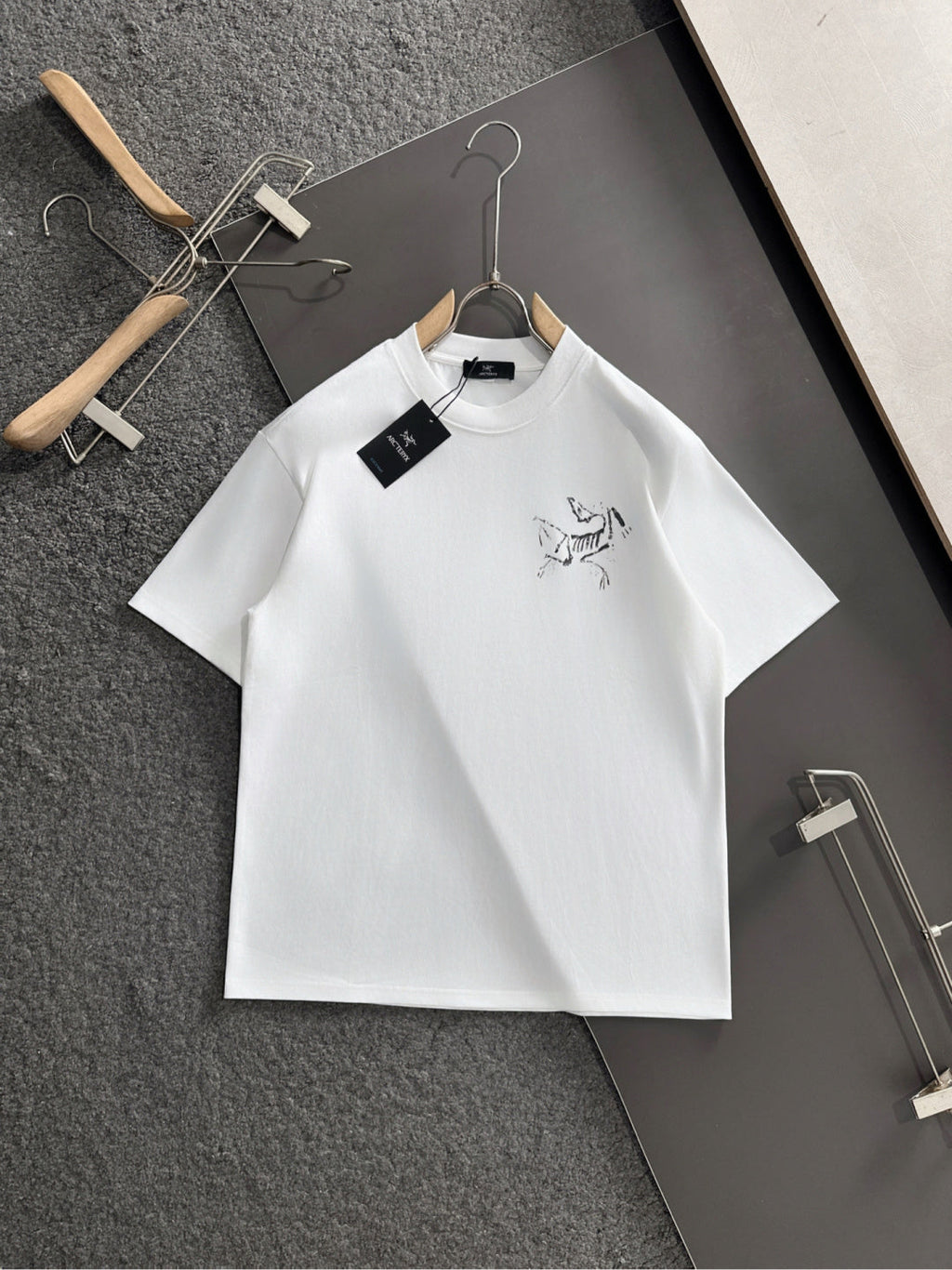 Summer new round neck pure cotton short sleeved T-shirt